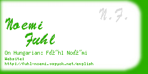 noemi fuhl business card